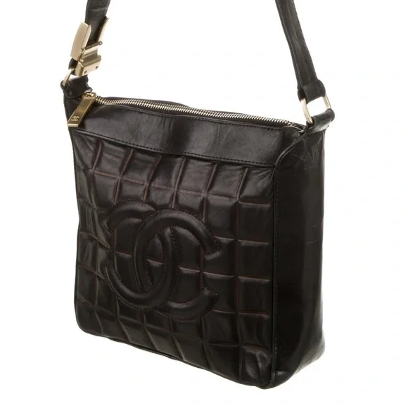 Vintage Chanel Chocolate Bar Shoulder bag Authentic Collectible Kendall Jenner - Picture 6 of 8